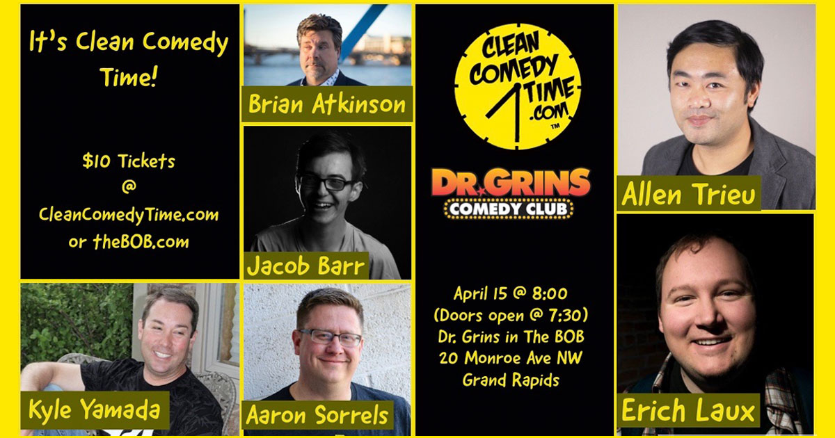 Clean Comedy Time Show at Dr. Grins